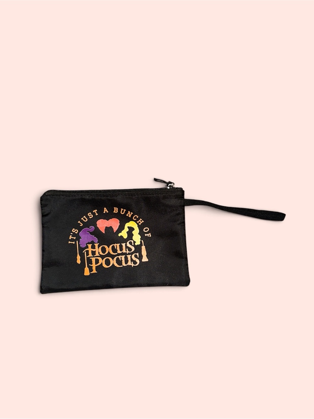 Hocus Pocus Black Wristlet/makeup Pouch